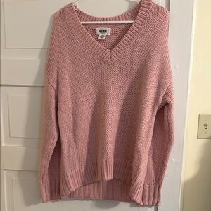 VS Pink V-Neck Women's Sweater